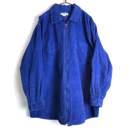 古着 通販　ヴィンテージ ジップアップ コーデュロイシャツ【1990's】【JL PLUM】Vintage Zip Up Corduroy Shirt