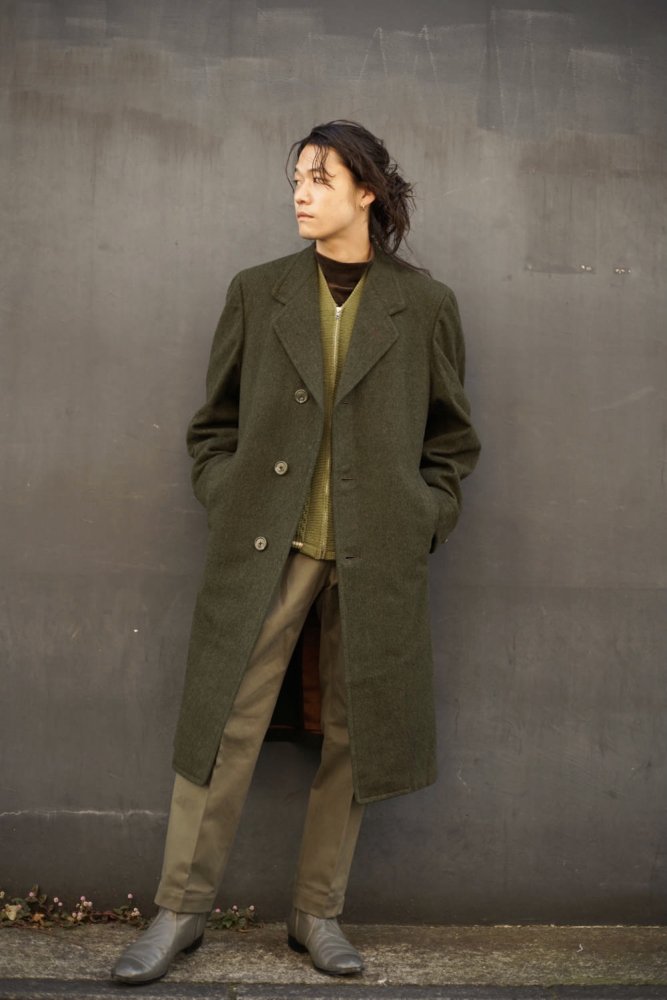 1950s Vintage Coat × ALVISTA Royal Marine Trouser | コーディネート