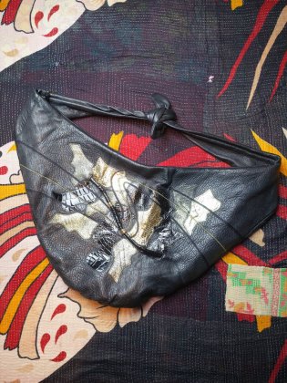 古着 通販　ヴィンテージ スペインメイド 切替デザイン レザーラージバッグ Vintage Spain Made Switch Design Leather Large Bag