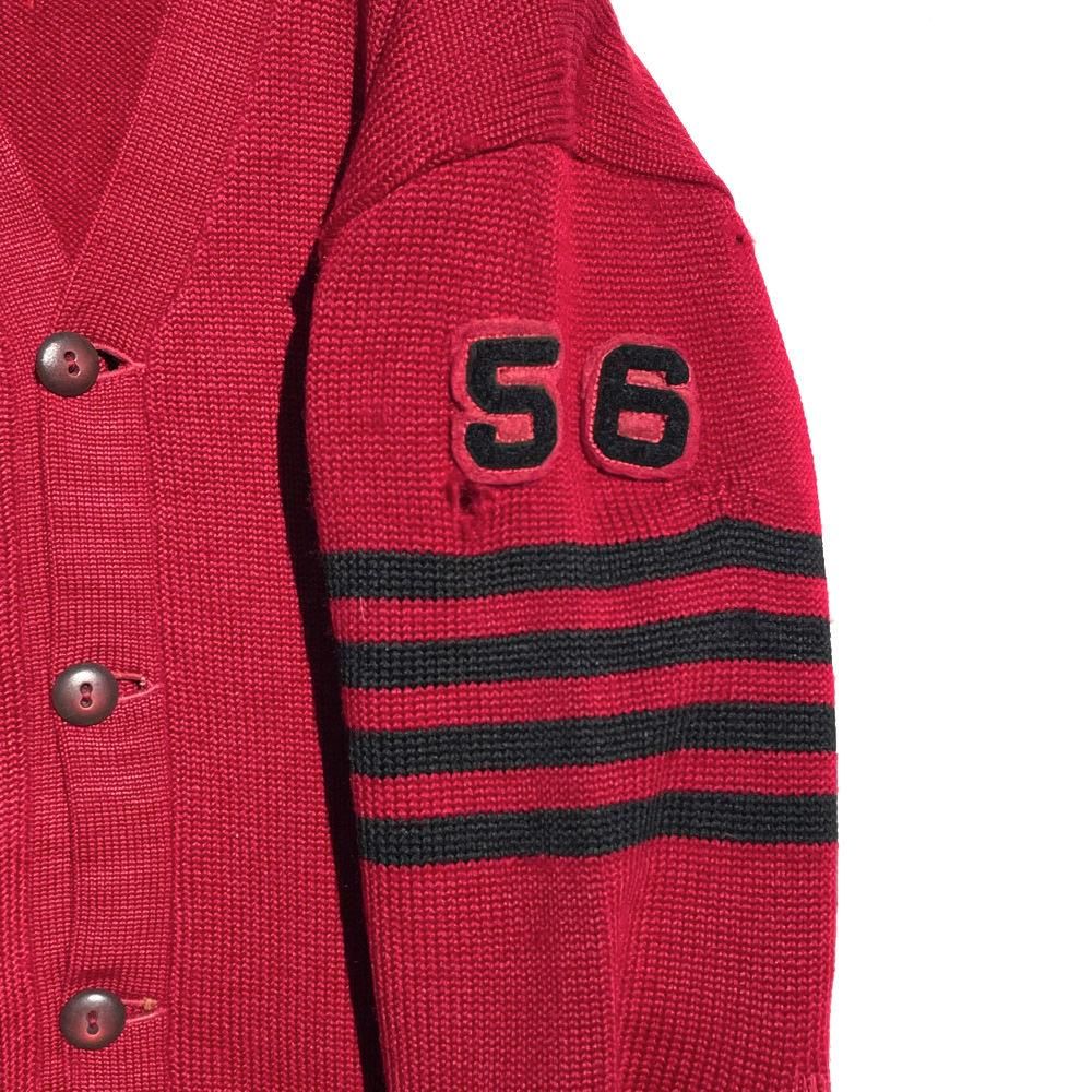 【Kandel】ヴィンテージ エイジング レタードカーディガン【1950's-】Vintage Lettered Cardigan