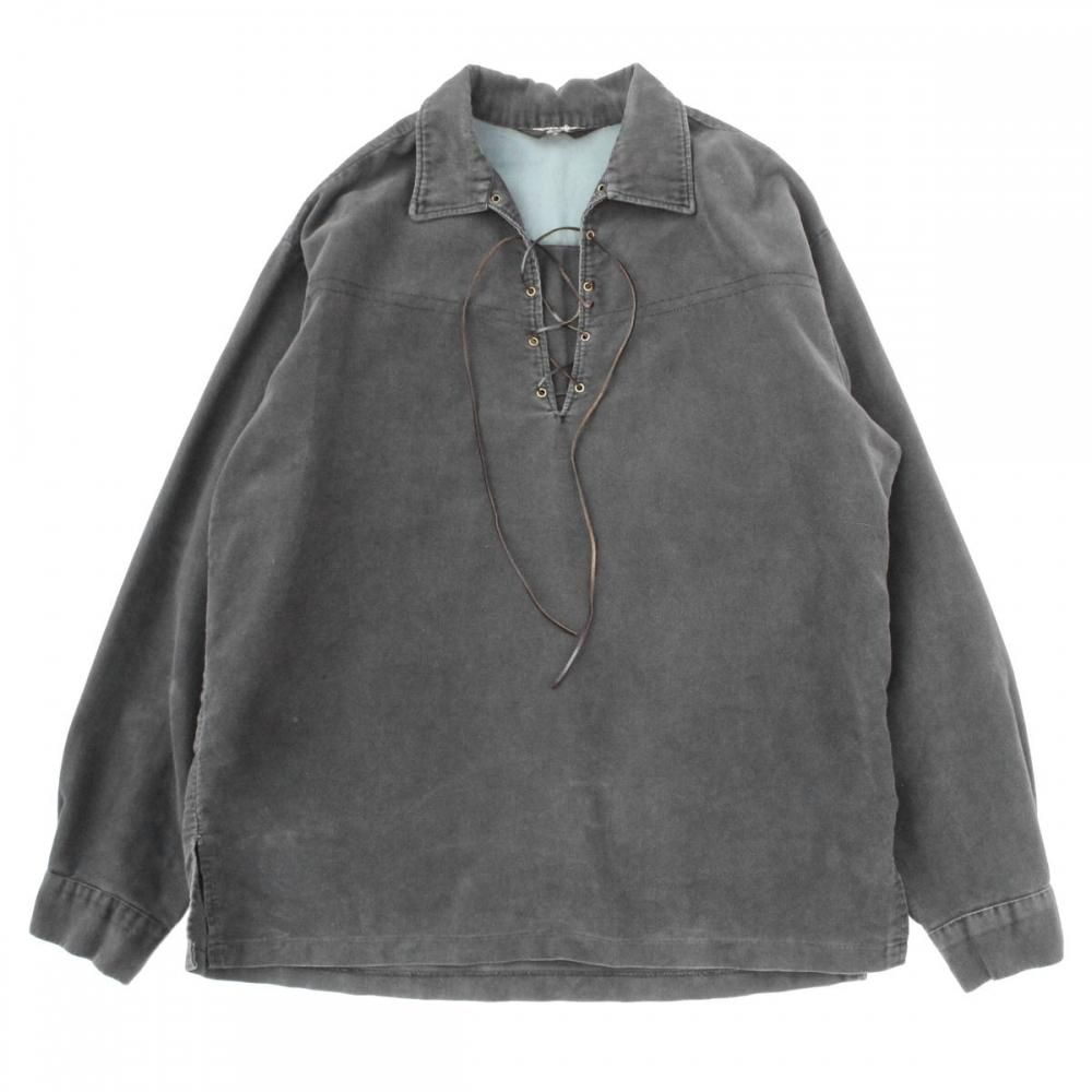 【タイムセール！】 L/S ヴィンテージ レースアップ シャツ【SEARS】【1960's P/O トップス