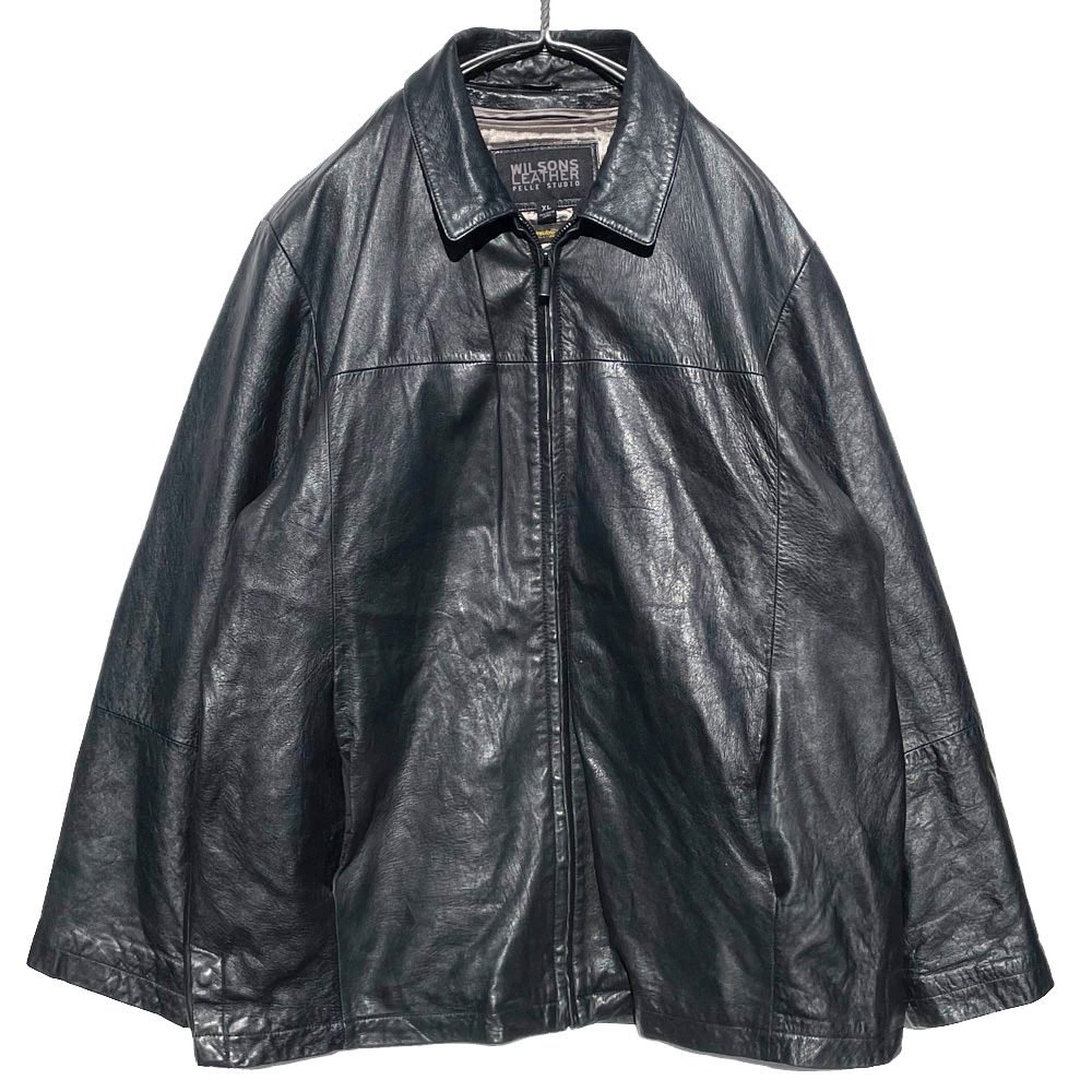 【WILSONS】シングル ジップアップ レザージャケット【1990's】Vintage Single Leather Jacket
