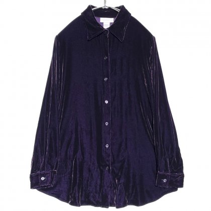  Ρơ 졼󥷥륯 ٥٥åȥġ1990'sۡSoft SurroundingVintage Rayon Velvet Shirts