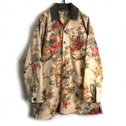  ΡSmith & Hawkenۥơ ܥ˥ѥ 㥱åȡ1980'sVintage Botanical Pattern Coverall Jacket