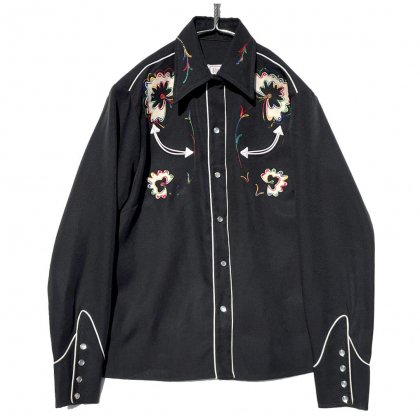  ΡH BAR Cۥơ 󥷥ġ1970'sVintage Western Shirt