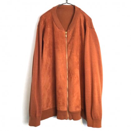  Ρơ ե  ˥åȥ㥱åȡ1990'sVintage Fake Suede  Knit Jacket