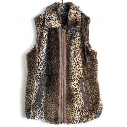 古着 通販　【Style & Co.】ヴィンテージ レオパード フェイクファー ベスト【1990's】Vintage Fake Fur Vest
