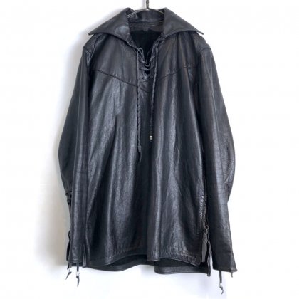  Ρơ ץ륪С 쥶ġ1980'sVintage Pullover Leather Shirt