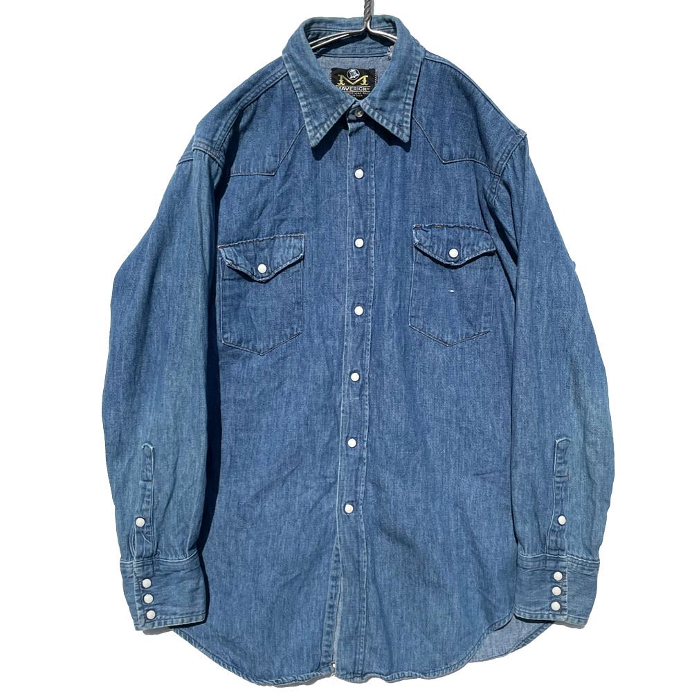 【MAVERICK】ヴィンテージ デニム ウエスタンシャツ【1970's】Vintage Denim Western Shirts