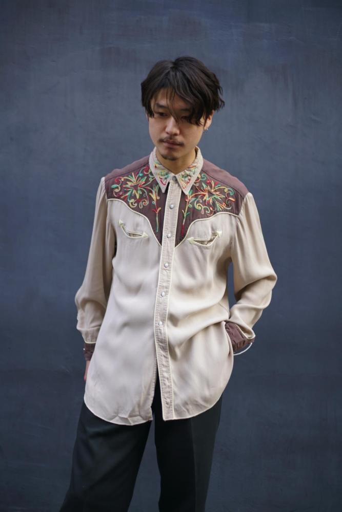 【60s】Mattsons' レーヨンギャバ ウエスタンシャツ 60s】Mattsons' レーヨンギャバ ウエスタンシャツ - メルカリ