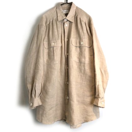  ΡNeiman Marcusۥơ ͥ󥷥ġ1980's-Vintage Linen Shirt