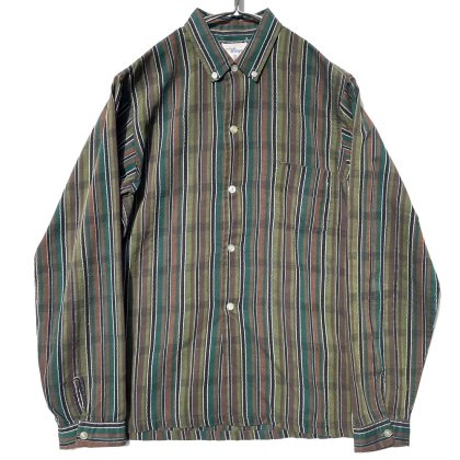  ΡWingsۥơ ܥ ȥ饤 åȥ󥷥ġ1960's-Vintage B/D Stripe Cotton Shirt