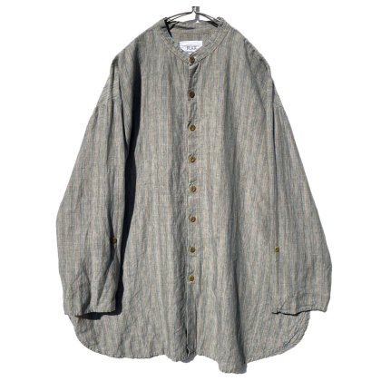  ΡFLAXۥơ ȥ˥ͥ Хɥ顼 ȥ饤ץġ1990's-Vintage Linen Shirt