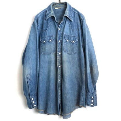  Ρơ ǥ˥ 󥷥ġ1970'sVintage Denim Western Shirt