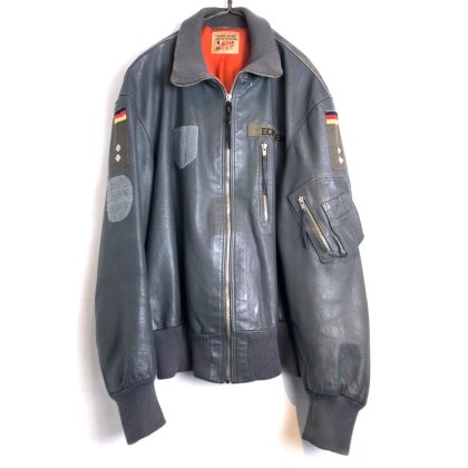  ΡGerman Air Forceۥơ 쥶 ե饤ȥ㥱åȡ1970'sVintage Leather Flight Jacket