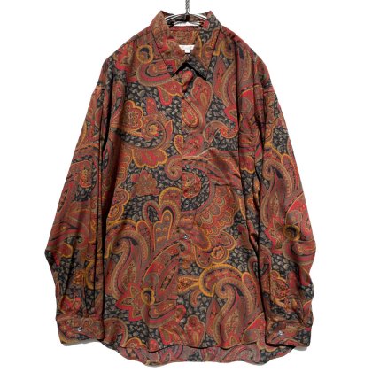  ΡPERRY ELLISۥơ ڥ꡼ѥ 졼󥷥ġ1990'sVintage Rayon Shirt