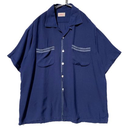  ΡAsh Fieldۥơ S/S ץ󥫥顼 졼󥷥 XL1950's-Vintage Rayon Shirts