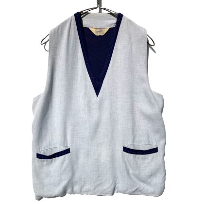 古着 通販　【NATIONAL】ヴィンテージ プルオーバー ギャバジン×ニットベスト【1950's-】Vintage Gabardine Knit Vest