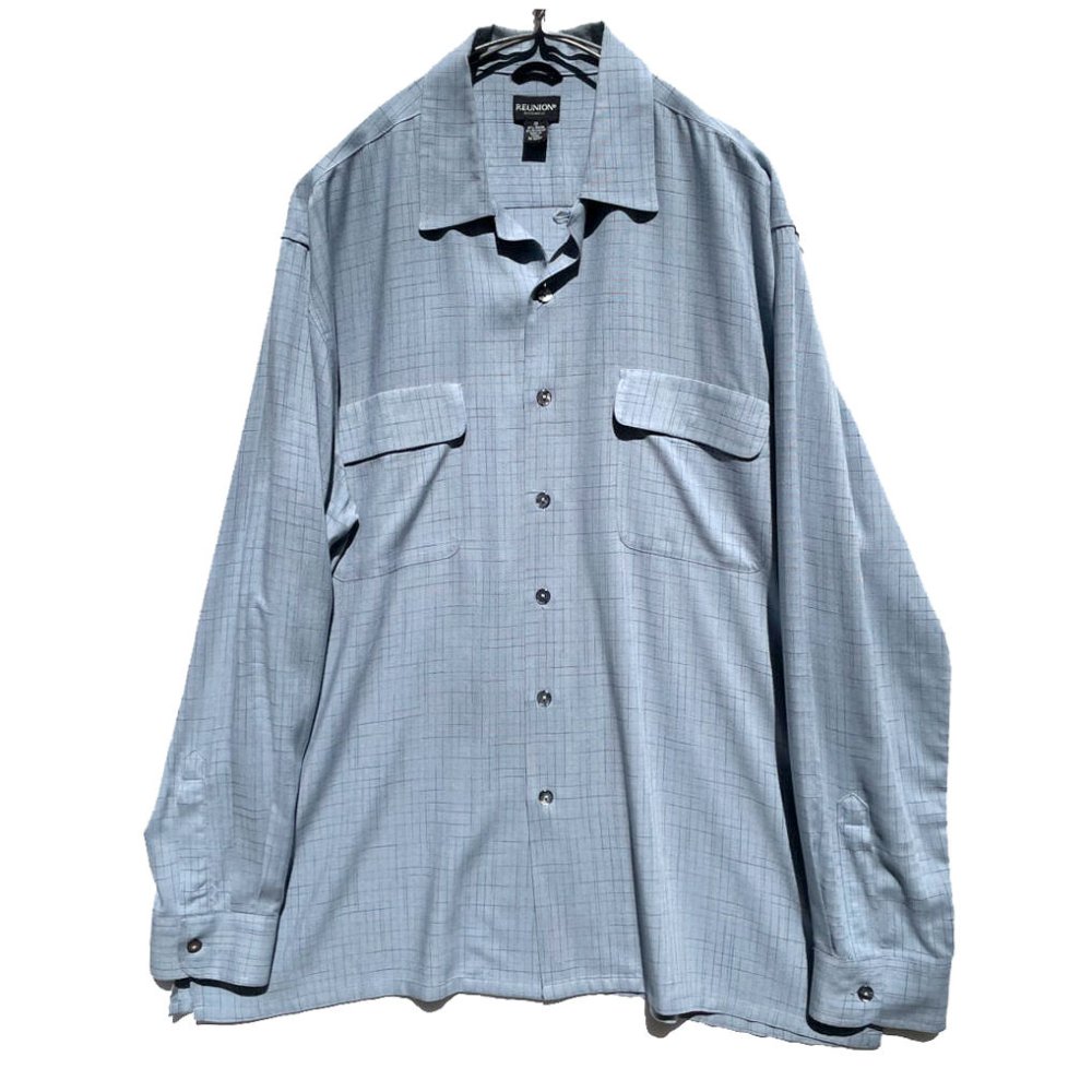 【REUNION】ヴィンテージ オープンカラー レーヨンシャツ【1990's-】Vintage Rayon Shirt | 古着 通販