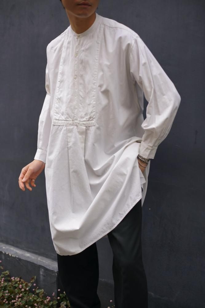 アンティーク フレンチコットン グランパシャツ【20's~30's】Antique French Cotton Grandpa Shirt