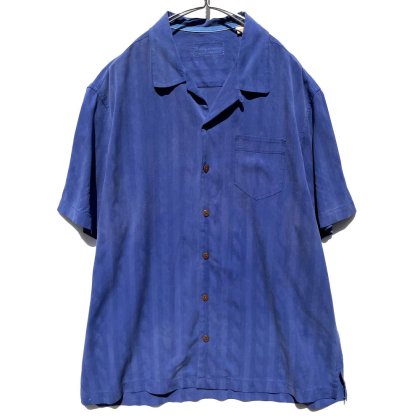  ΡJonny Bahamaۥơ S/S ץ󥫥顼 륯ġ1990's-Vintage Silk Shirt