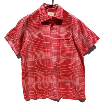  ΡVAN HEUSENۥơ S/S ӥ꡼ ץ󥫥顼 åȥ󥷥ġ1950's-Vintage Cotton Shirt