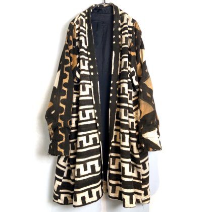 古着 通販　ヴィンテージ エスニックパターン コットンガウン【1980's-】Vintage Ethnic Pattern Robe Coat