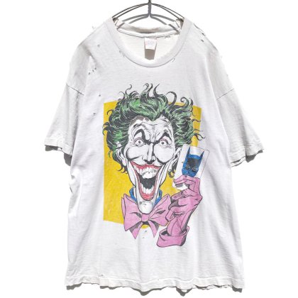  ΡBATMAN JOKERۥơ 硼 ץ T ϥ󥰡1988'sVintage Comic Print T-Shirt