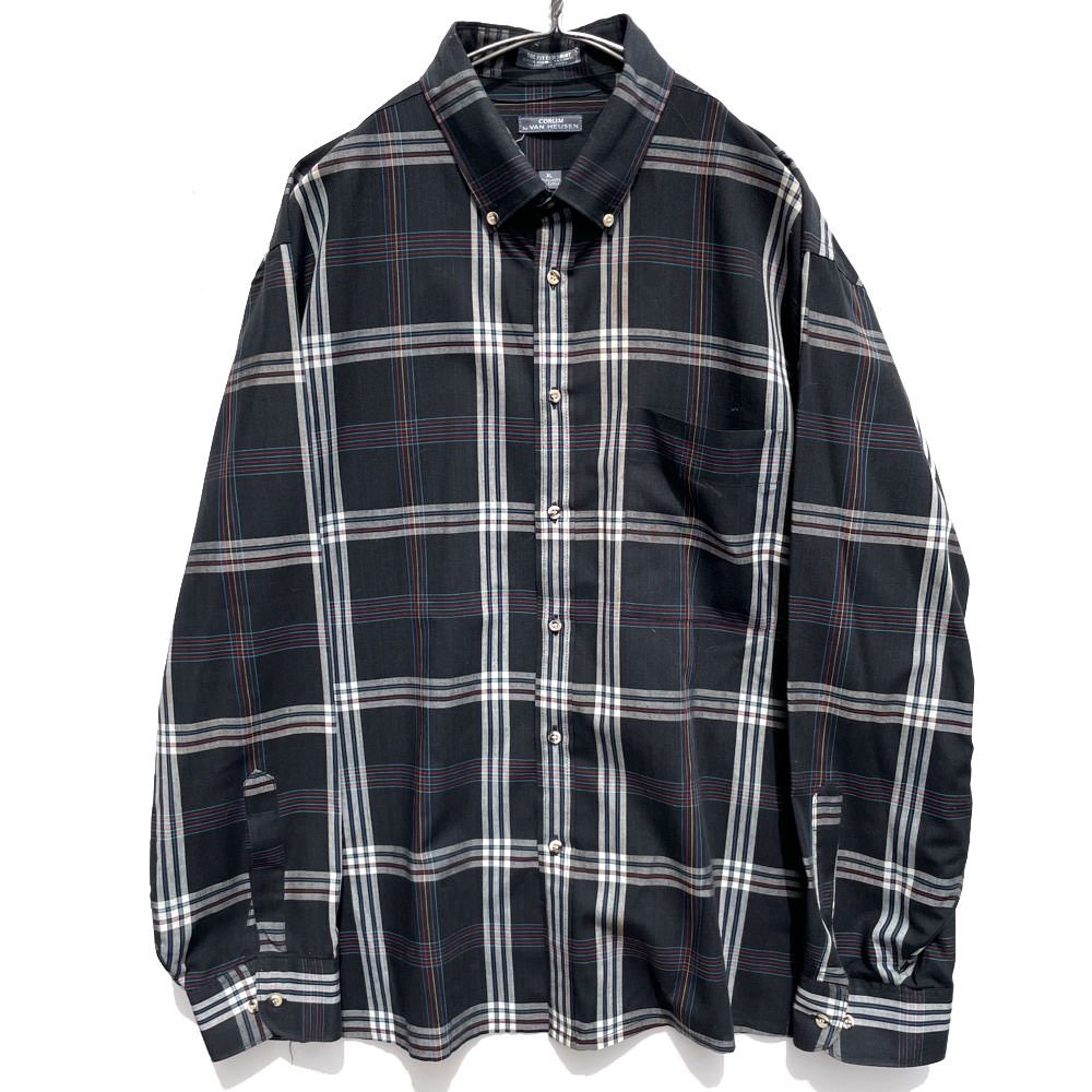 ヴィンテージ ボタンダウン チェックシャツ【VAN HEUSEN】Vintage B/D Check Shirt | 古着 通販 ヴィンテージ ...