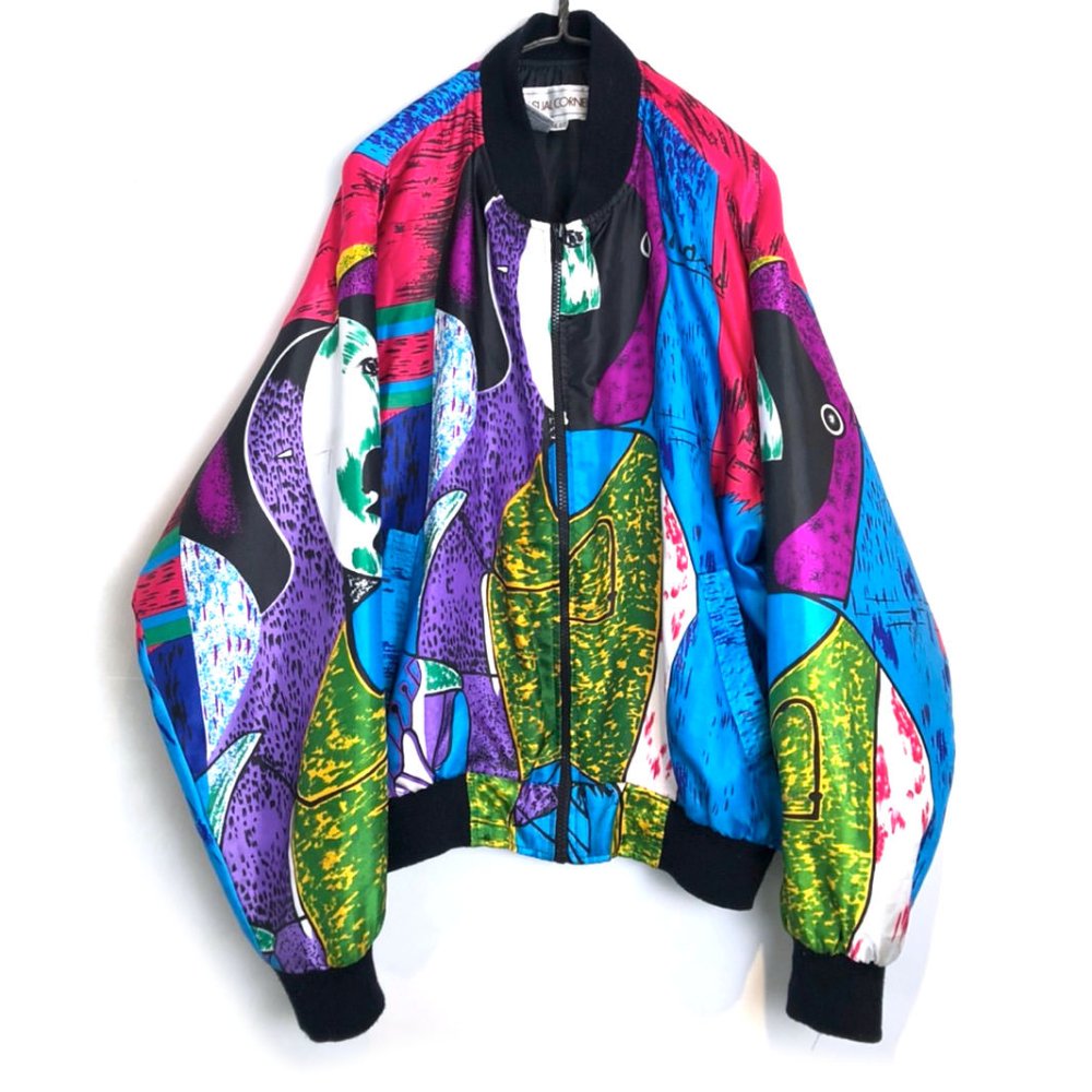 【CASUAL CORNER】ヴィンテージ ピカソジャケット【1990's-】Vintage Picasso Pattern Jacket