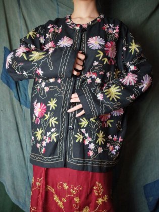 古着 通販　刺繍 チャイナジャケット Embroidery China Jacket