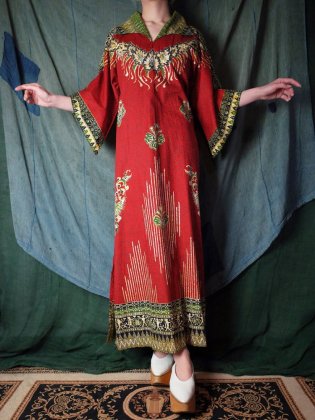 古着 通販　ヴィンテージ タイバティック ワンピース 1970年代 c.1970s Thailand Batik Dress