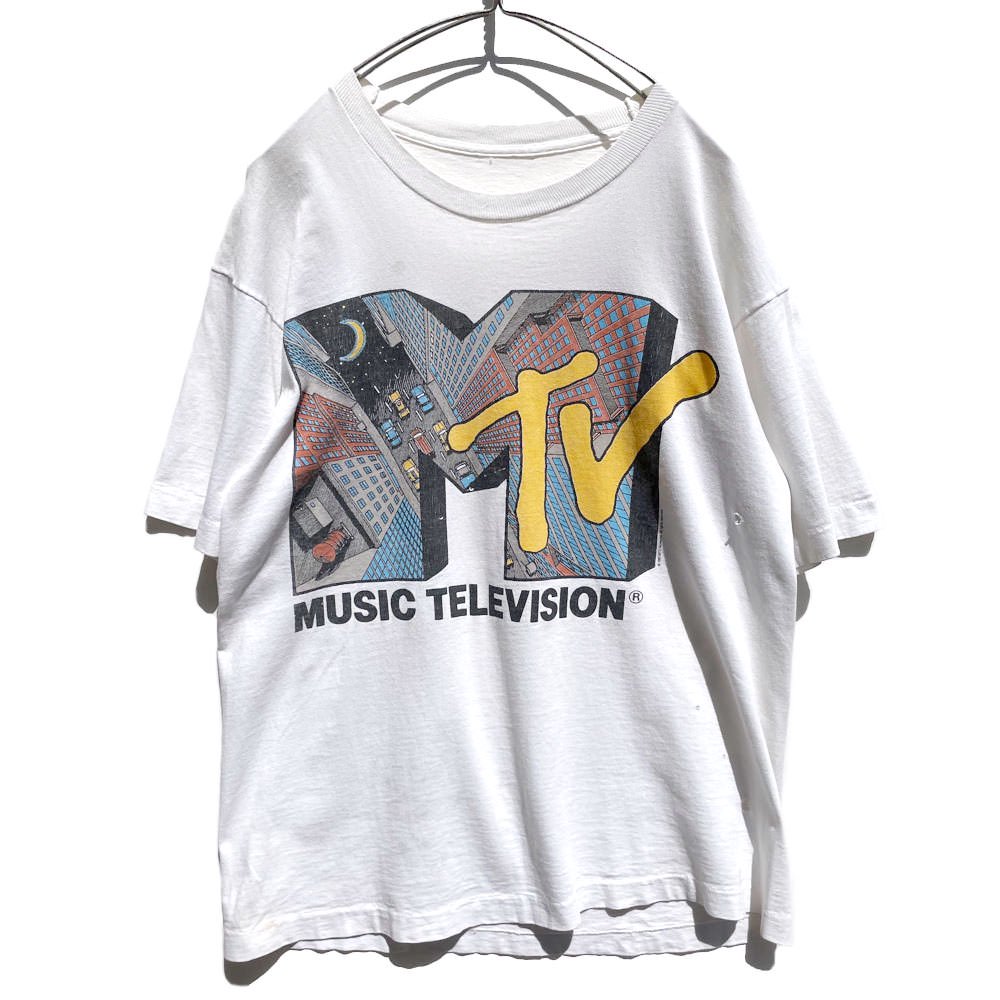 【MTV】ヴィンテージ プ3D プリント プロモーション Tシャツ【1991's】Vintage Promotion T-Shirt