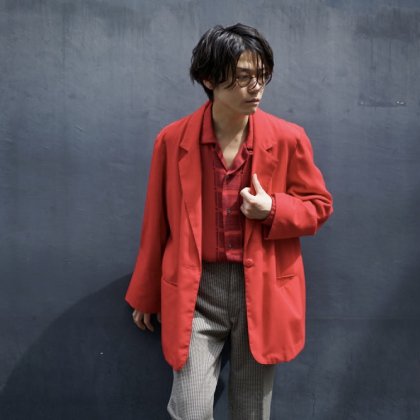 古着 通販　Red Light Jacket × Vintage Rayon Open Collar Shirts