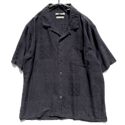  ΡBatick Bayۥơ ƥ S/S ץ󥫥顼 륯ġ1990's-Vintage Silk Shirt