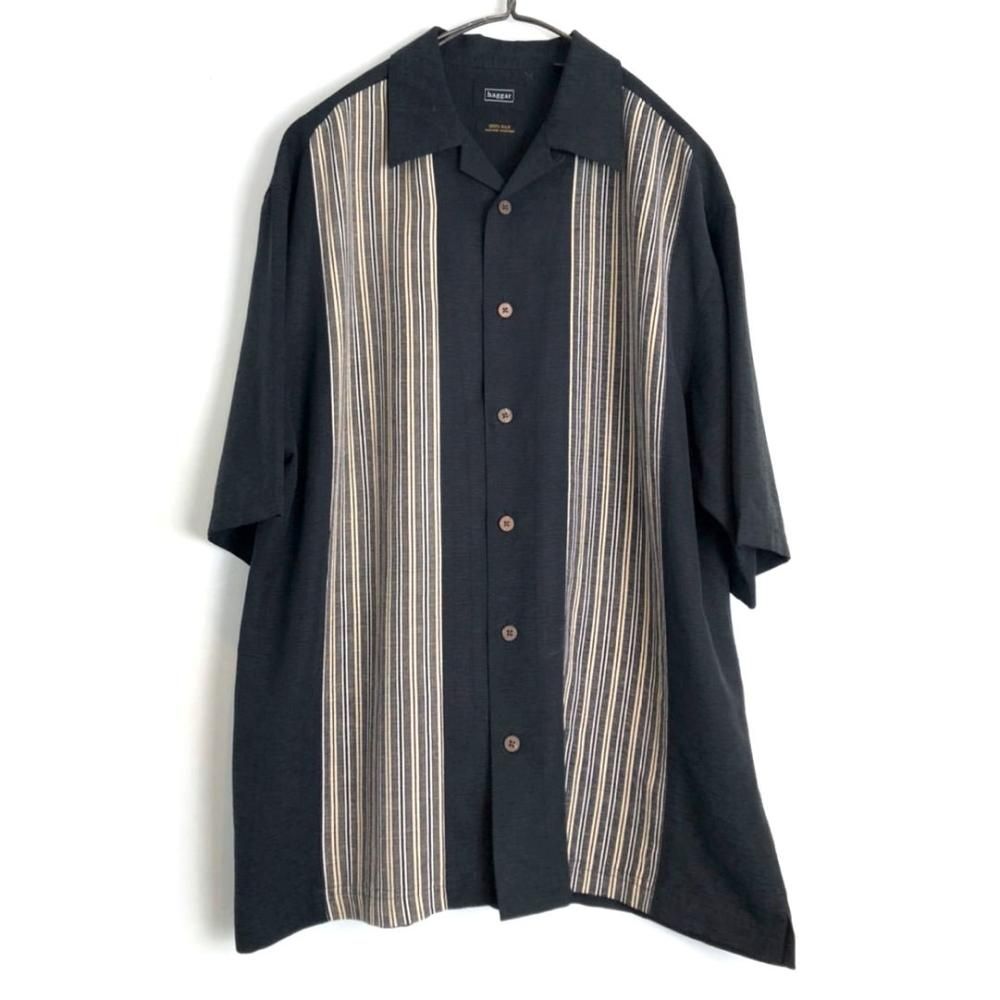 haggar】ヴィンテージ S/S シルクシャツ【1990's-】Vintage S/S