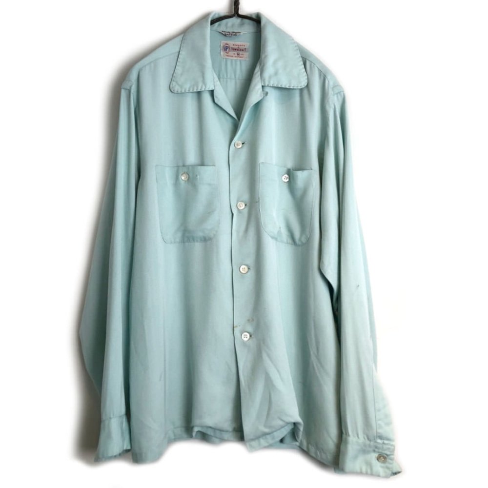 【TOWNCRAFT】ヴィンテージ オープンカラー レーヨンシャツ【1960's-】Vintage Loop Collar Rayon Shirt