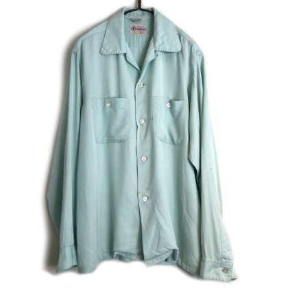  ΡTOWNCRAFTۥơ ץ󥫥顼 졼󥷥ġ1960's-Vintage Loop Collar Rayon Shirt