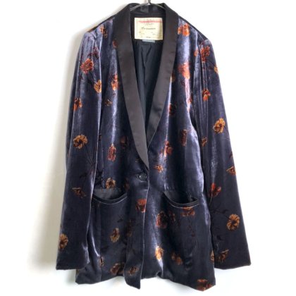 古着 通販　【Cartannier】ヴィンテージ フラワーパターン ベルベットジャケット【1990's-】Vintage Flower Pattern Velvet Jacket