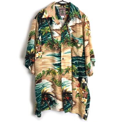  ΡWHOOLASۥơ 졼 ϥ ϥ磻󥷥ġ1980's-Vintage Rayon Hawaiian Shirt