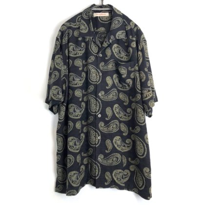  ΡTommy Bahamaۥơ ڥ꡼ѥ S/S 륯ġ1990's-Vintage Loop Collar Silk Shirt