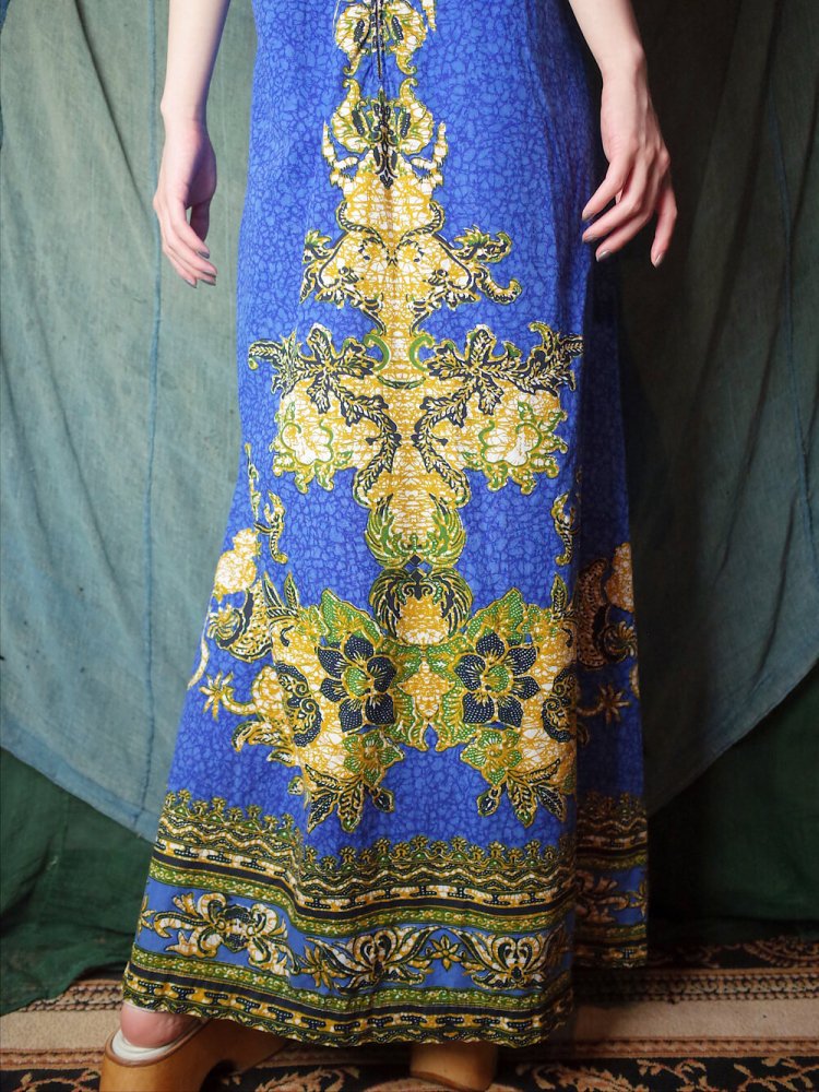 ヴィンテージ タイバティック ワンピース 1970年代 Thailand Batik Dress c.1970s