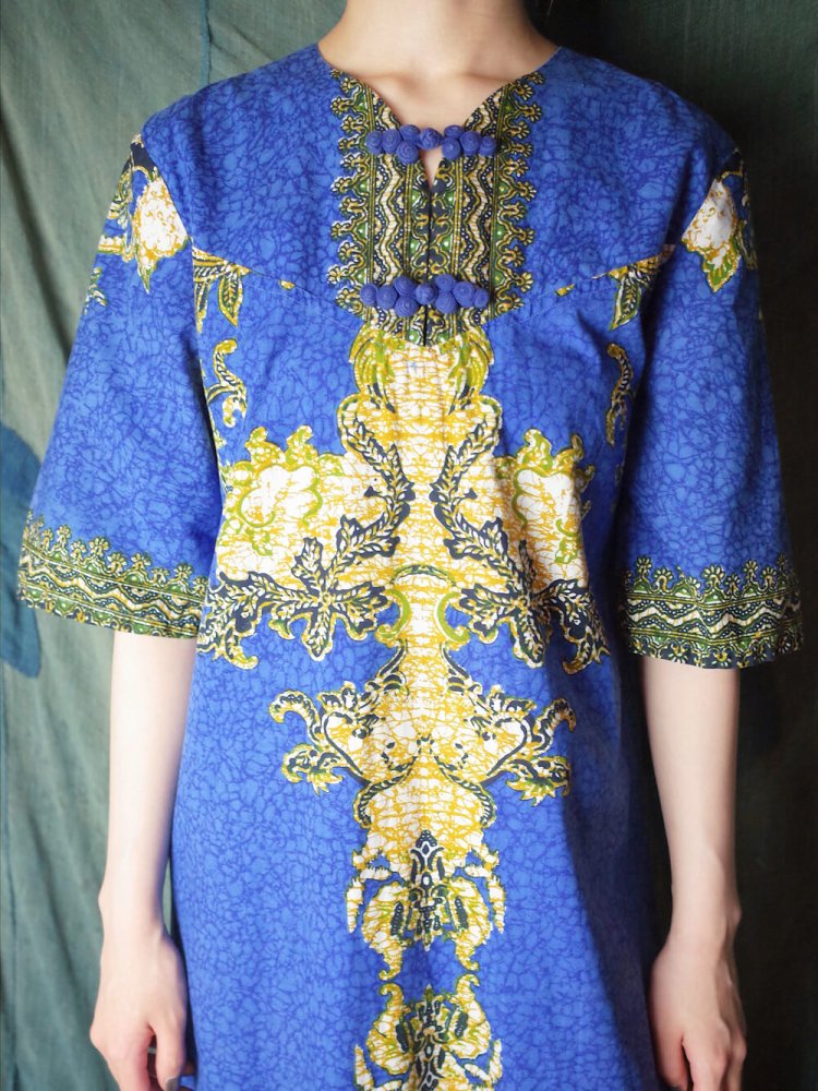 ヴィンテージ タイバティック ワンピース 1970年代 Thailand Batik Dress c.1970s