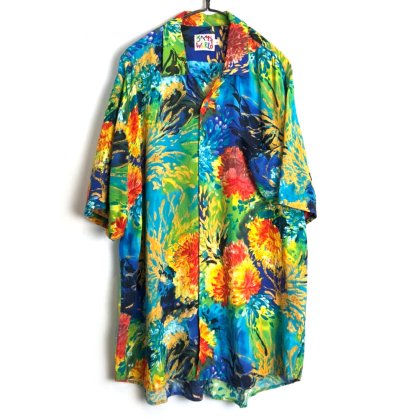  ΡJAMS WORLDۥơ եѥ S/S 졼󥷥ġ1980's-Vintage Short Sleeve Rayon Shirt