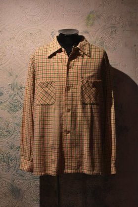古着 通販　us 1950s mcgregor cotton flannel shirt