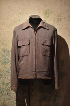 古着 通販　us 1950s pink reversible gabardine jacket