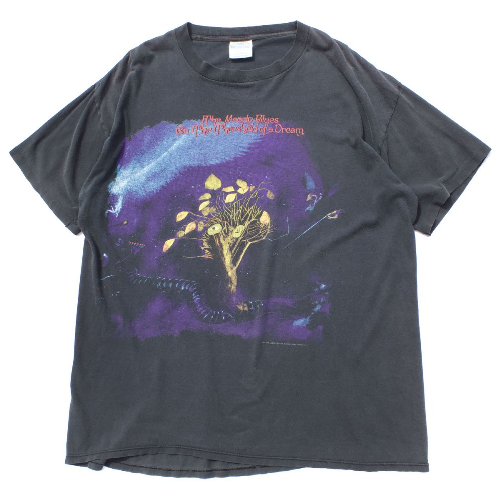 The Moody Blues 1993 XL TシャツLフェード炭黒