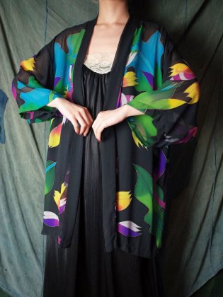 古着 通販　ヴィンテージ オーロラアート シルクシアー ガウン Aurora Art Silk Sheer Gown