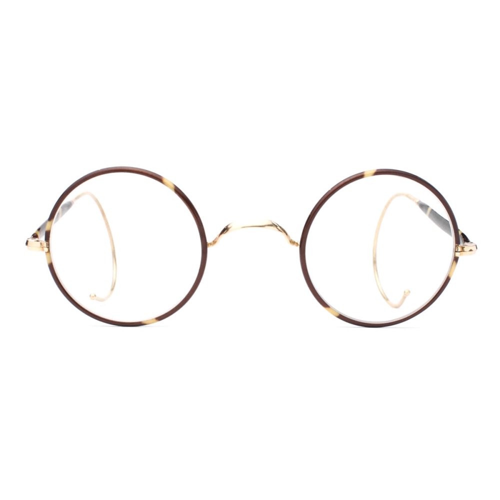 ヴィンテージメガネ　丸眼鏡　12cm　1875～1910年頃レンズの内径29mm