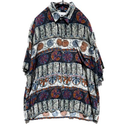  ΡLONDONDERRYۥơ S/S ȥץ 졼󥷥ġ1990'sVintage Rayon Art Shirt